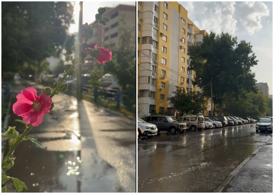 Где-то ливень был сильным, а где-то его не было совсем.