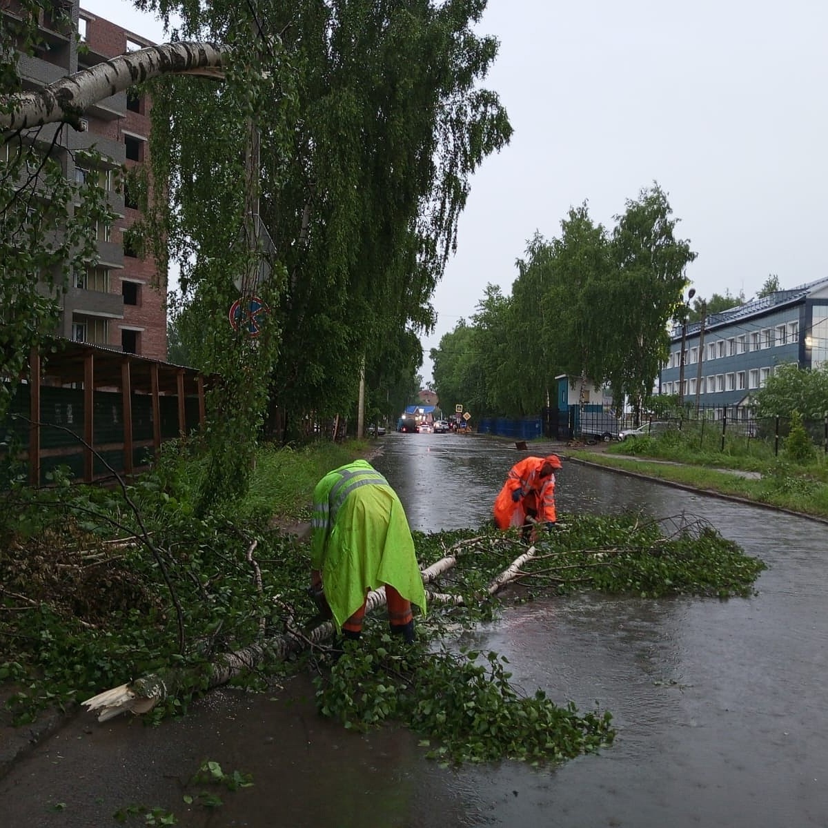 Во время урагана в Сыктывкаре спасатели получили более трех тысяч обращений  - KP.RU