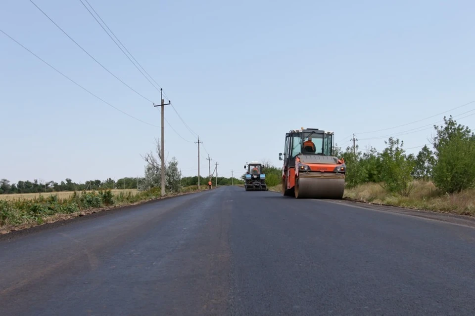 В ДНР восстановили дорожные участки в курортных поселках Новая Ялта и Юрьевка. Фото: Минтранс ДНР