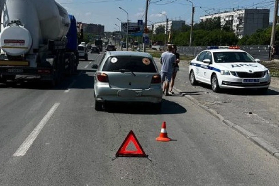 В Новосибирске «Тойота» сбила подростка на электросамокате. Фото: ГАИ Новосибирска.