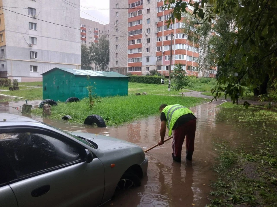 Почти половина месячной нормы осадков выпала в Рязани 14 июля. Фото: администрация Рязани.