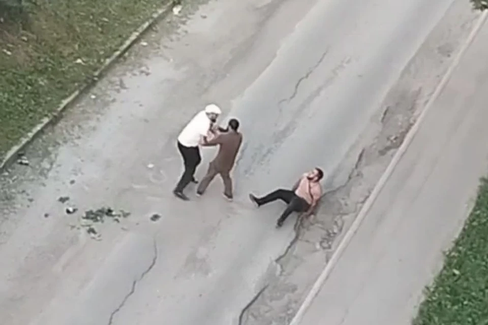 В МЖК устроили драку с поножовщиной. Фото: Кдар из видео