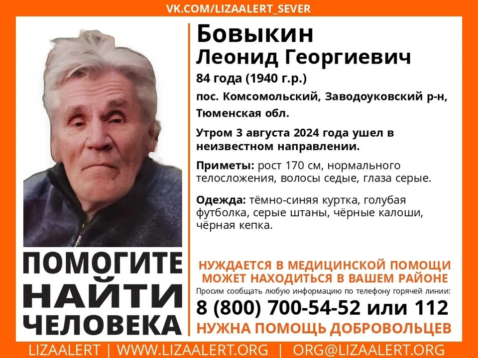 Фото: поисковый отряд «ЛизаАлерт» Тюменской области.