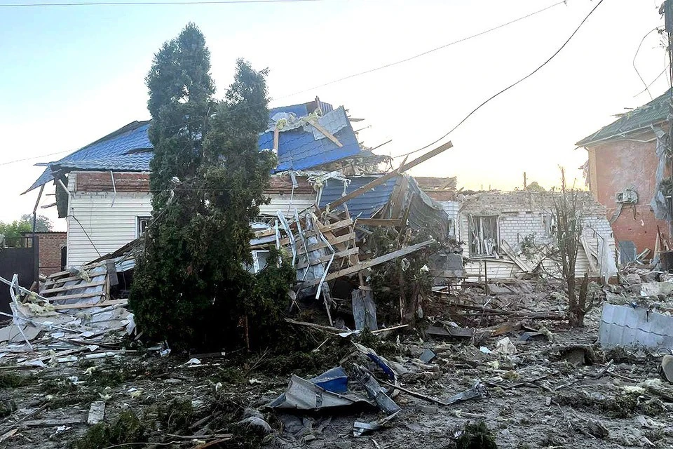 Последствия обстрела Суджи со стороны ВСУ. Фото: https://t.me/gubernator_46/