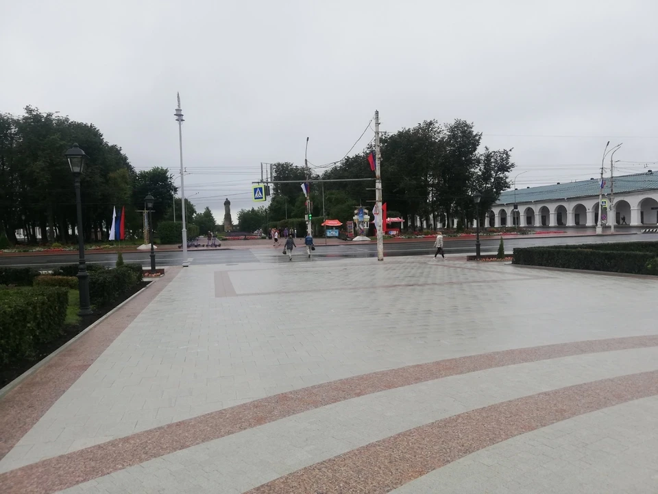 Фото: пешеходный переход в центре Костромы после завершения работ на "сковородке"