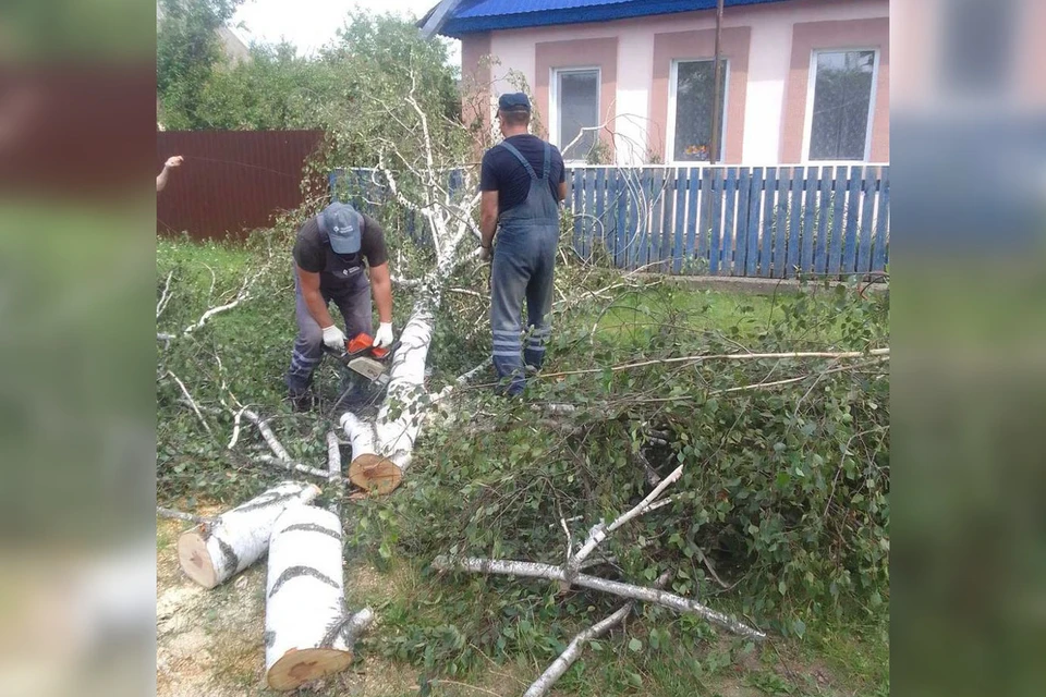 МЧС сказало, что две деревни пострадали в Ляховичском районе из-за непогоды 19 августа. Снимок носит иллюстративный характер. Фото: телеграм-канал Минэнерго Беларуси