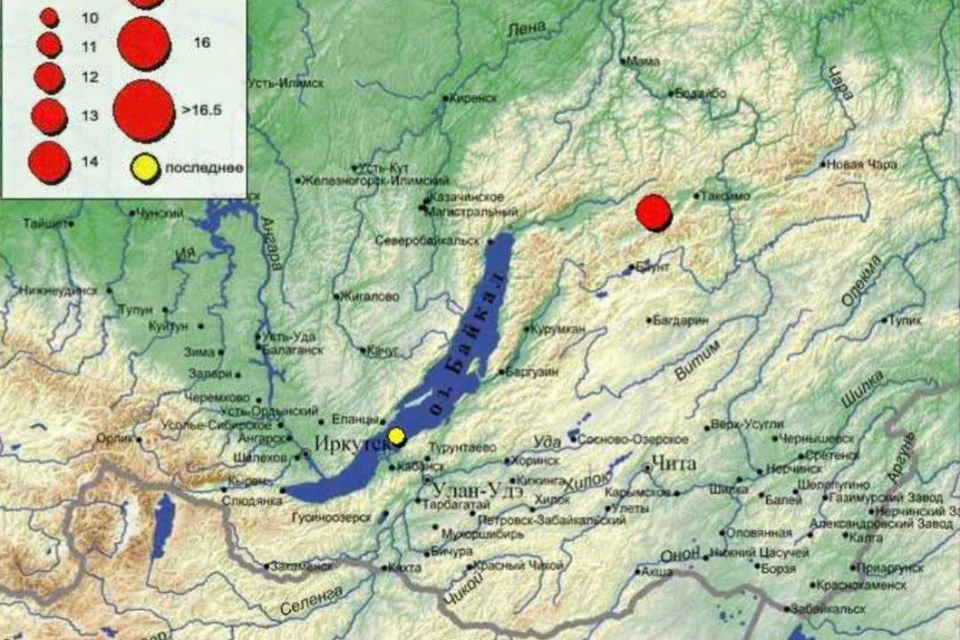 Около часа ночи на Байкале произошло землетрясение. Фото: единая геофизическая служба РАН