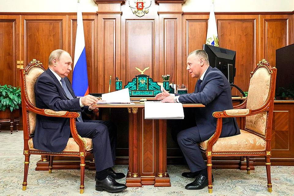 Владимир Путин встретился с губернатором Ярославской области Михаилом Евраевым