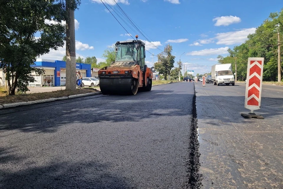 Московская область завершила ремонт дорог в Макеевке ДНР. Фото: Минтранс ДНР