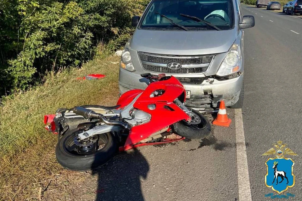 Водитель мотоцикла скончался на месте аварии до приезда скорой помощи