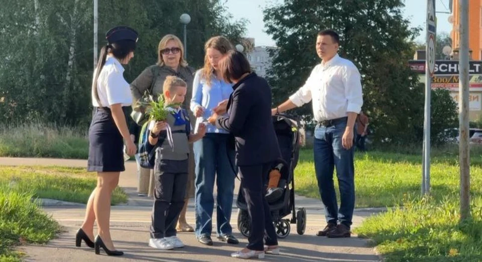 В Обнинске дорожная полиция провела беседу с юными пешеходами