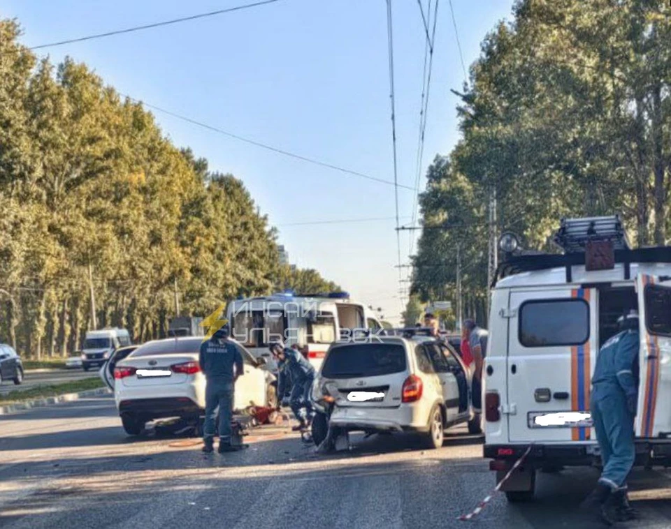 В Заволжском районе Ульяновска сбили пешехода. Фото телеграм-канал Инсайд Ульяновск