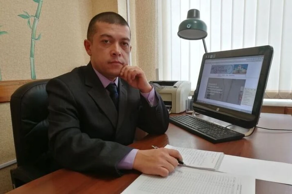 Максим Добровольский на рабочем месте