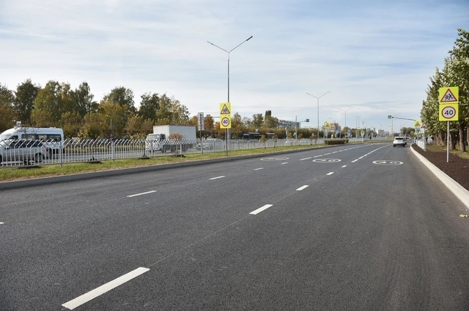 Работы были проведены на отрезке протяженностью 2,1 километра. Фото: nabchelny.ru