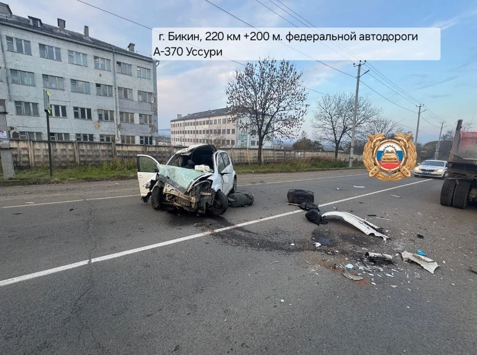 Один погиб и двое пострадали в ДТП в Хабаровском крае Фото: ГАИ Хабаровского края