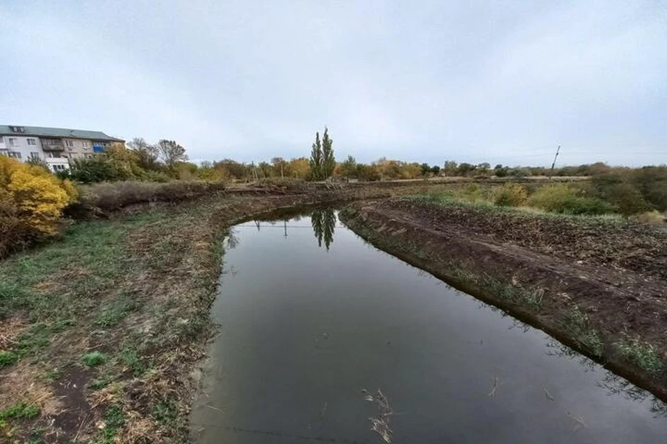 В Приморске финишировали работы по расчистке реки Обиточная. ФОТО: тг-канал Евгения Балицкого