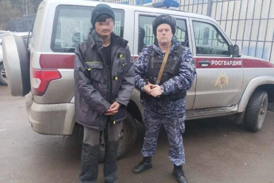 Мужчину задержали. Фото: t.me/rosgvardszo