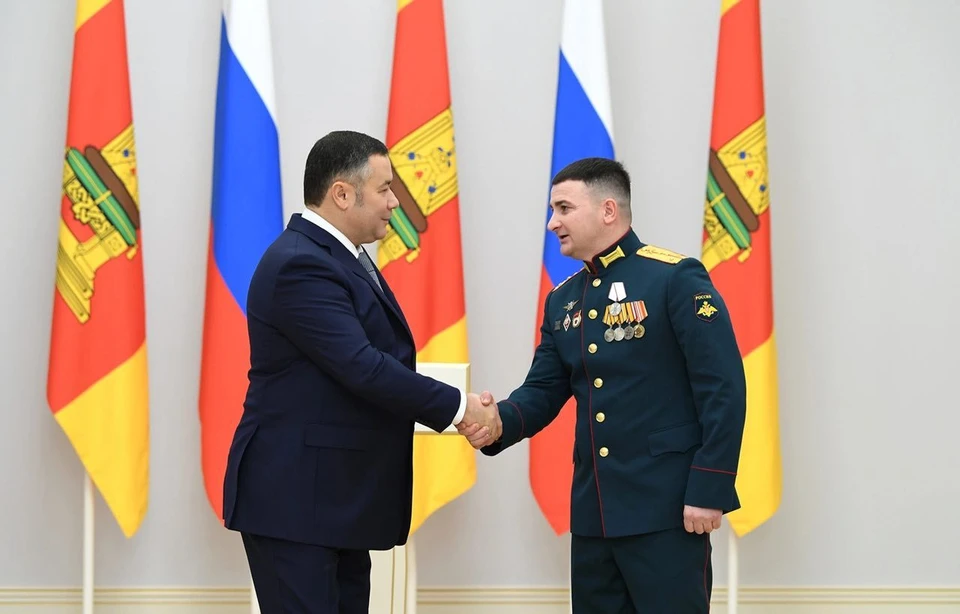 На церемонии награждения.