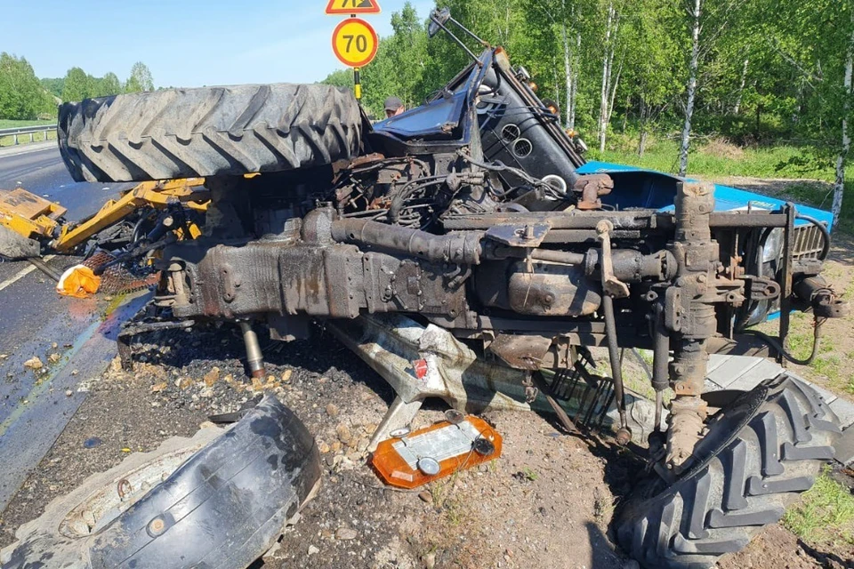 Водитель грузовика из Новосибирска получил срок за ДТП с трактором в Кузбассе. Фото: СУ СК России по Кемеровской области