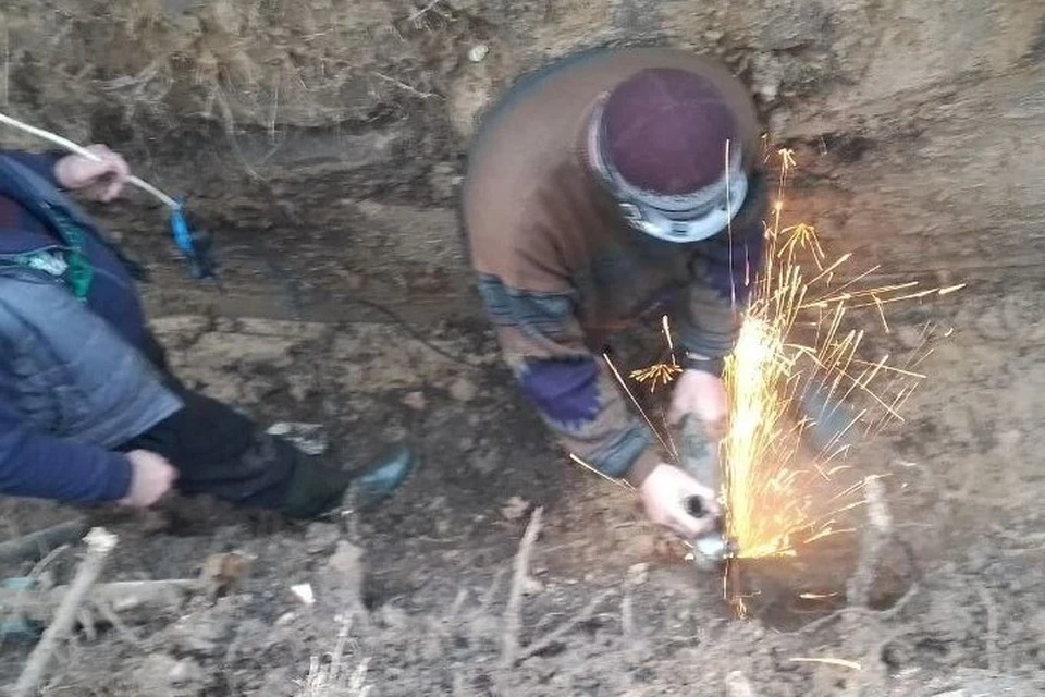 Порыв водопровода устранили в селе Коробки. Фото: администрация Каховского округа