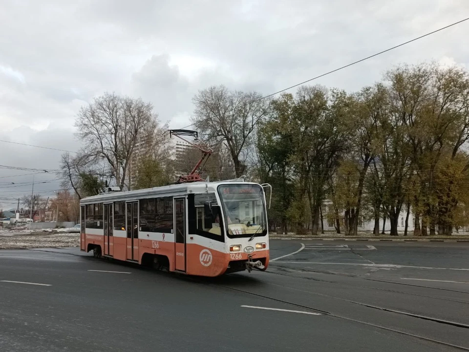 В двух районах Ульяновска утром ограничивали движение электротранспорта. Фото телеграм-канал Трамвайные хроники