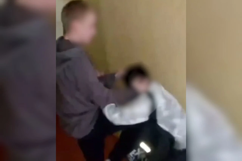 Момент драки попал на видео. Фото: скринщот видео Ольги Коптяевой на странице во "Вконтакте"