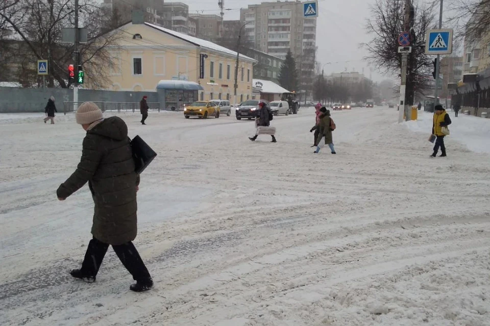 Снег в Тверской области.