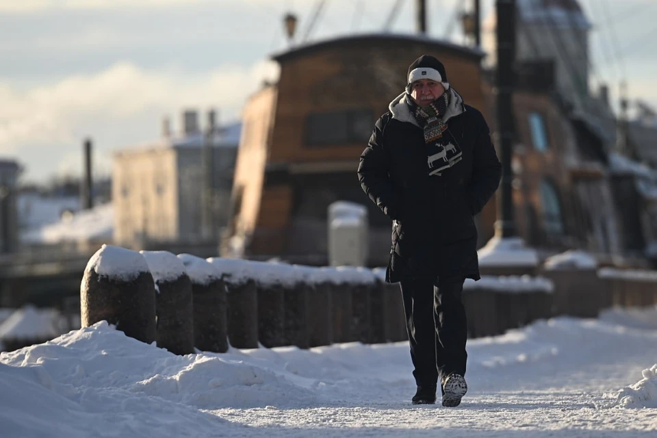 Температура воздуха в городе на Неве 4 февраля опустится до -9 градусов.