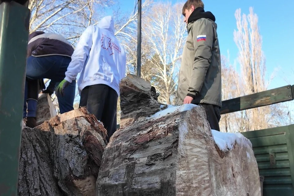 Дрова из Крыма помогают согреться бойцам на Херсонщине. Фото: Народный фронт Крыма