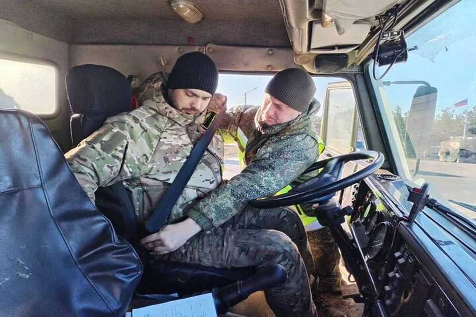 Использование ремней безопасности военными водителями проверяют в Херсонской области. Фото: ВАИ Южного военного округа