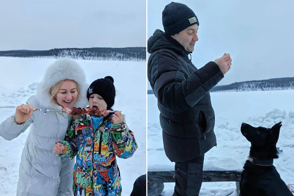 Вместе с женой, детьми и собакой он жарит шашлыки за городом. Фото: Правительство Мурманской области