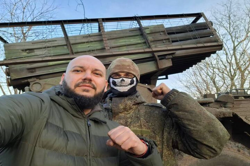 Херсонский омбудсмен навестил реактивщиков на передовой. Фото: тг-канал Сергея Георгиева