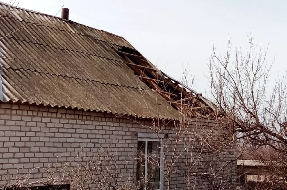 В результате обстрела семья осталась без дома. ФОТО: администрация Великолепетихского МО