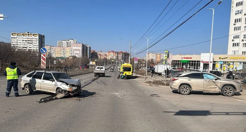 Фото с места ДТП.