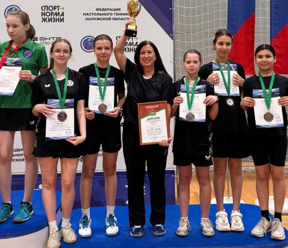 Юные теннисисты из Калуги стали призёрами чемпионата ЦФО
