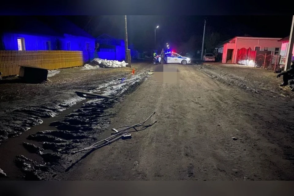 В Новосибирской области произошло ДТП, в результате которого погиб пешеход. ФОТО: Госавтоинспекция Новосибирской области