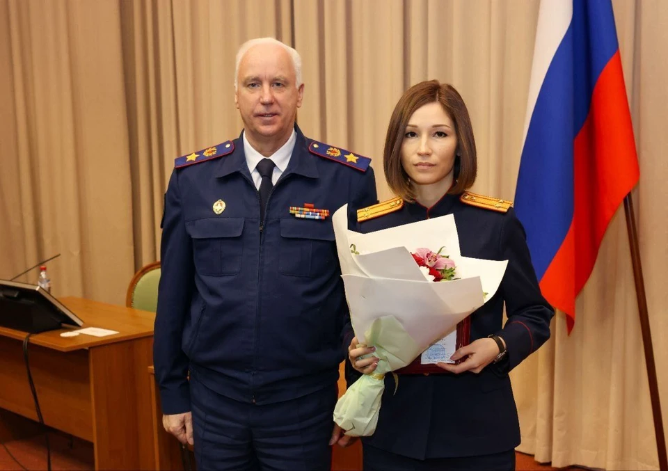 Александр Бастрыкин и Евгения Горина. Фото: СУ СК России по Владимирской области