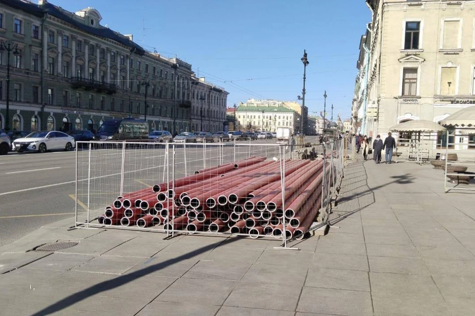 Ремонт кабельных линий на Невском закончат до конца апреля 2025 года. Фото: t.me/keio_spb