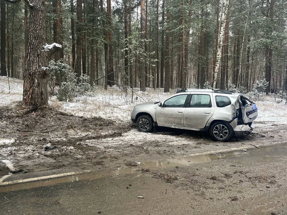 Фото с места смертельного ДТП.