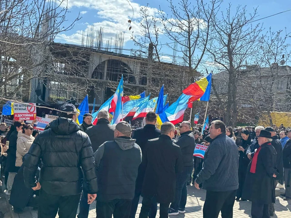 Фото: с акции протеста в Гагаузии