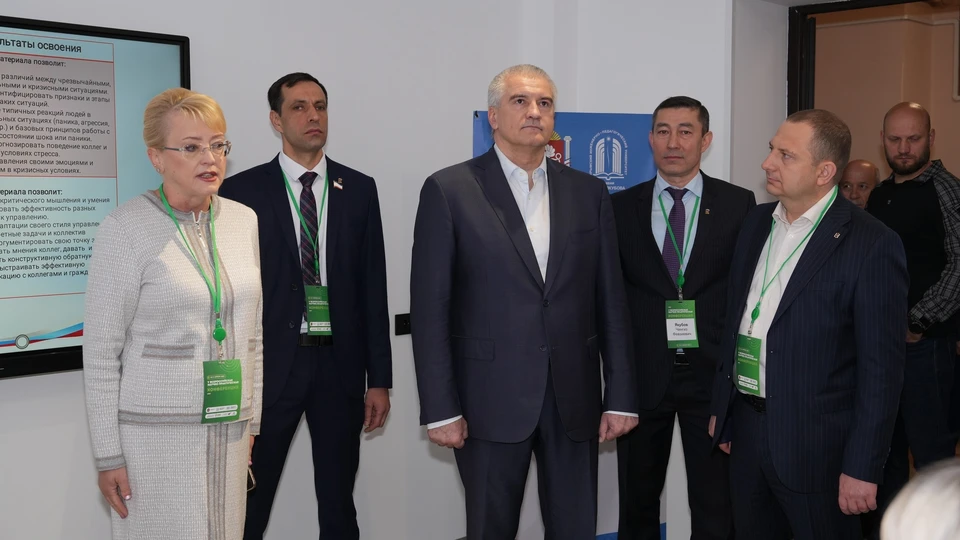 На торжественной церемонии открытия присутствовал глава РК Сергей Аксенов. Фото: пресс-служба КИПУ имени Февзи Якубова