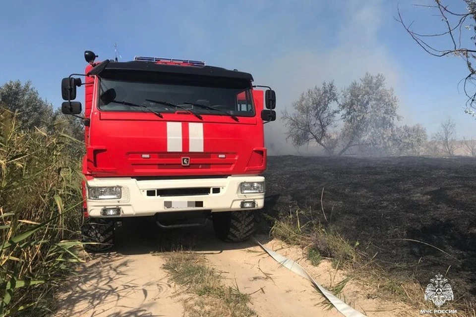 Два полевых пожара потушено в регионе за сутки. Фото: ГУ МЧС России по Херсонской области