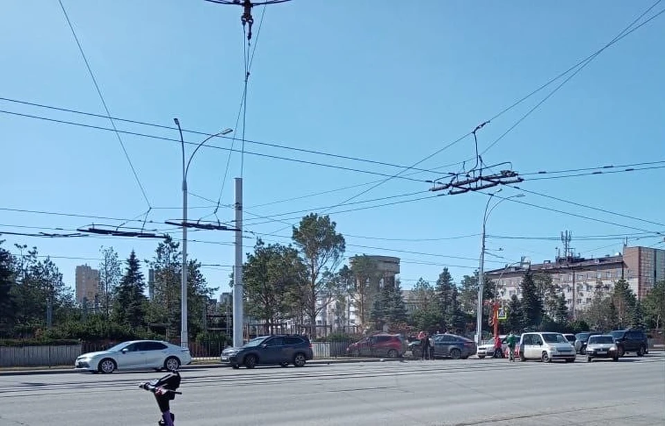 Фото с места ДТП.