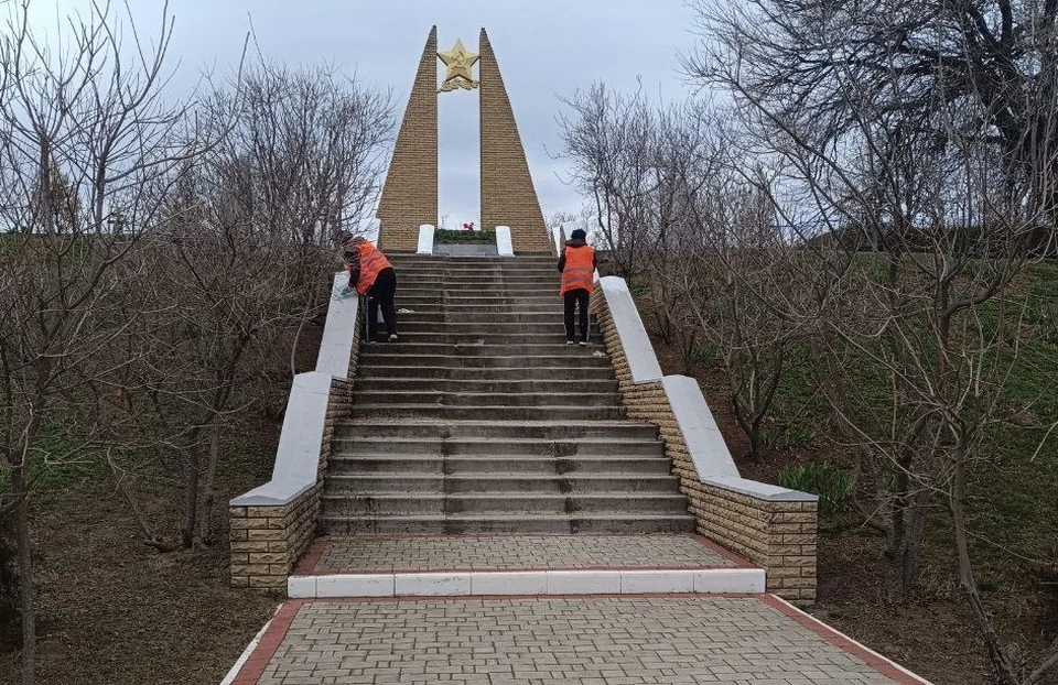 В Мелитополе завершили реставрацию на мемориальном комплексе «Вотан». Фото - тг-канал городской администрации