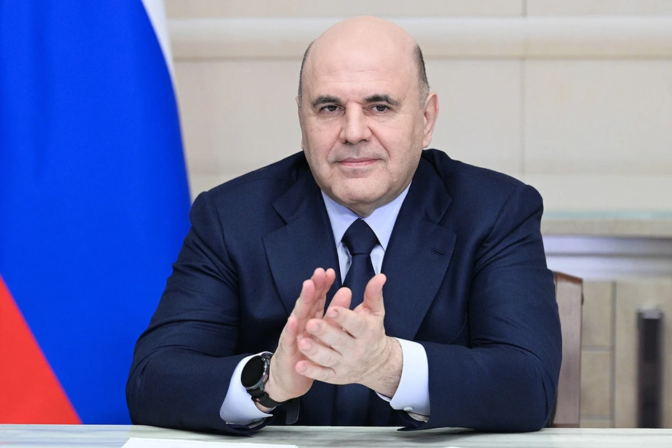 Премьер Михаил Мишустин и председатель кабинета министров КНДР Пак Тхэ Сон по видеосвязи дали старт строительству автомобильного моста, который свяжет две страны. Фото: Александр Астафьев/POOL/ТАСС
