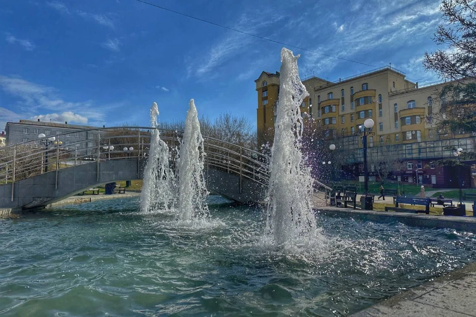 В Иркутске сезон фонтанов стартовал 1 мая.