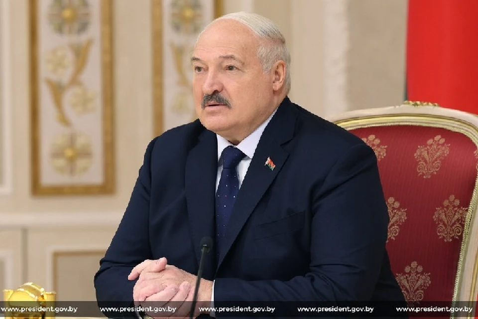 Лукашенко ответил на вопрос ношения в Беларуси георгиевских ленточек. Фото: president.gov.by.
