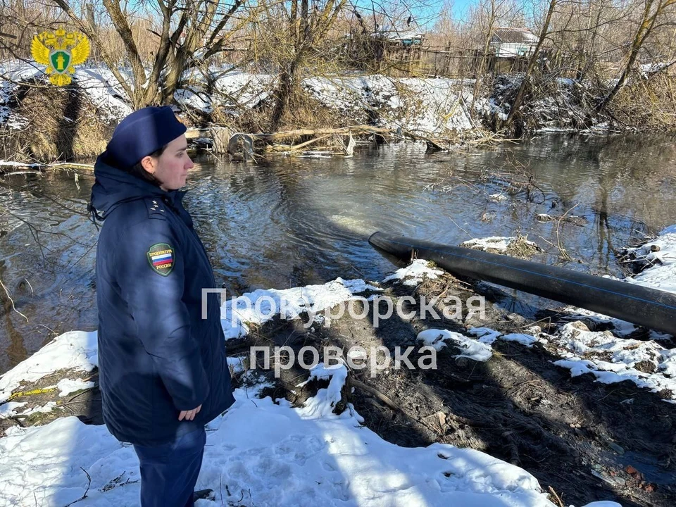 За загрязненные сбросы в реку оштрафовали водоканал Плавска Тульской области