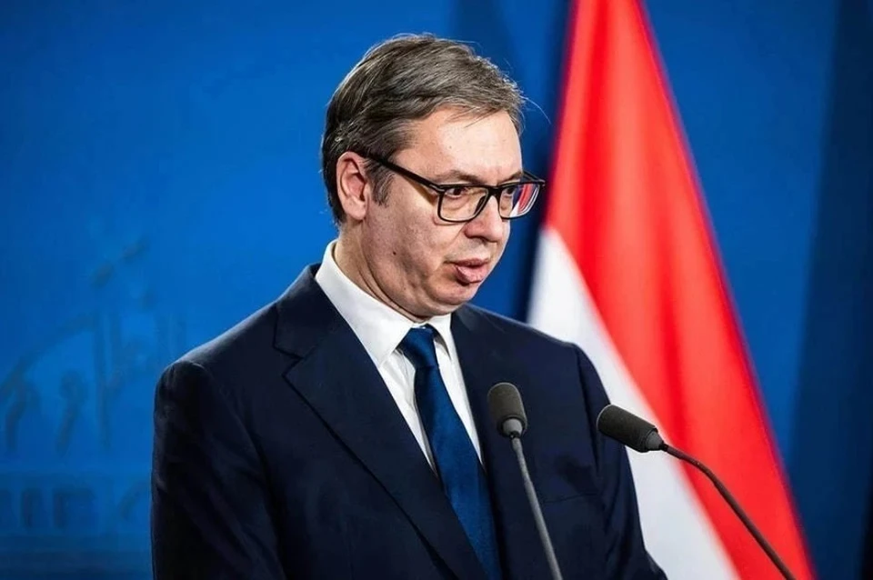 Президент Сербии Вучич посетил Красную площадь в период подготовки к параду