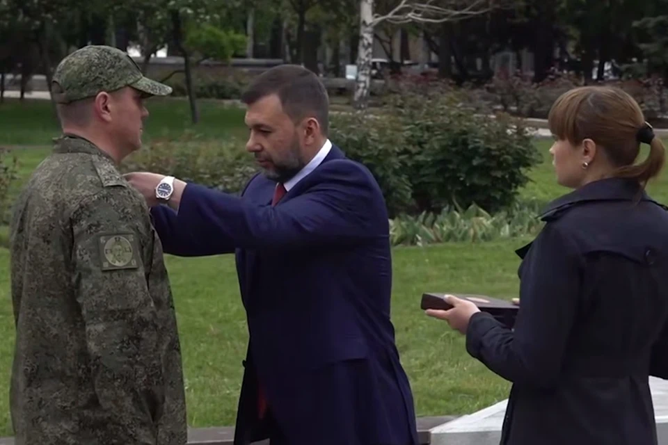 Глава ДНР к 80-летию Победы наградил военнослужащих. Фото: ТГ/Пушилин